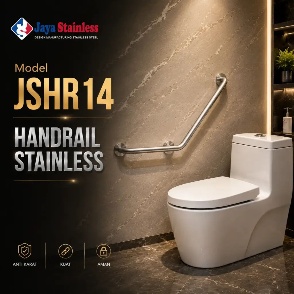 handrail toilet stainless jaya stainless jshr 14