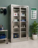 Lemari stainless LPS 07 Ruang penyimpanan medis modern dan rapi_11zon