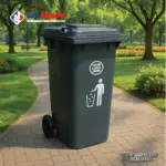 teong sampah plastik hdpe roda