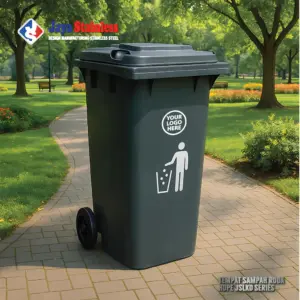 teong sampah plastik hdpe roda