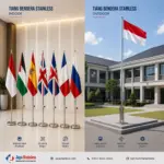 tiang bendera stainless steel indoor dan outdoor js_11zon