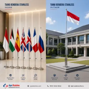 tiang bendera stainless steel indoor dan outdoor js_11zon