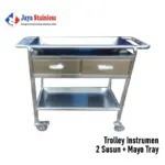 Trolley-Instrumen-2-Susun-Mayo-Tray