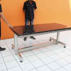 Meja Kerja Stainless & Besi