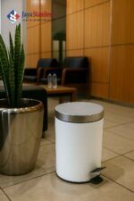 tempat sampah injak stainless putih_11zon
