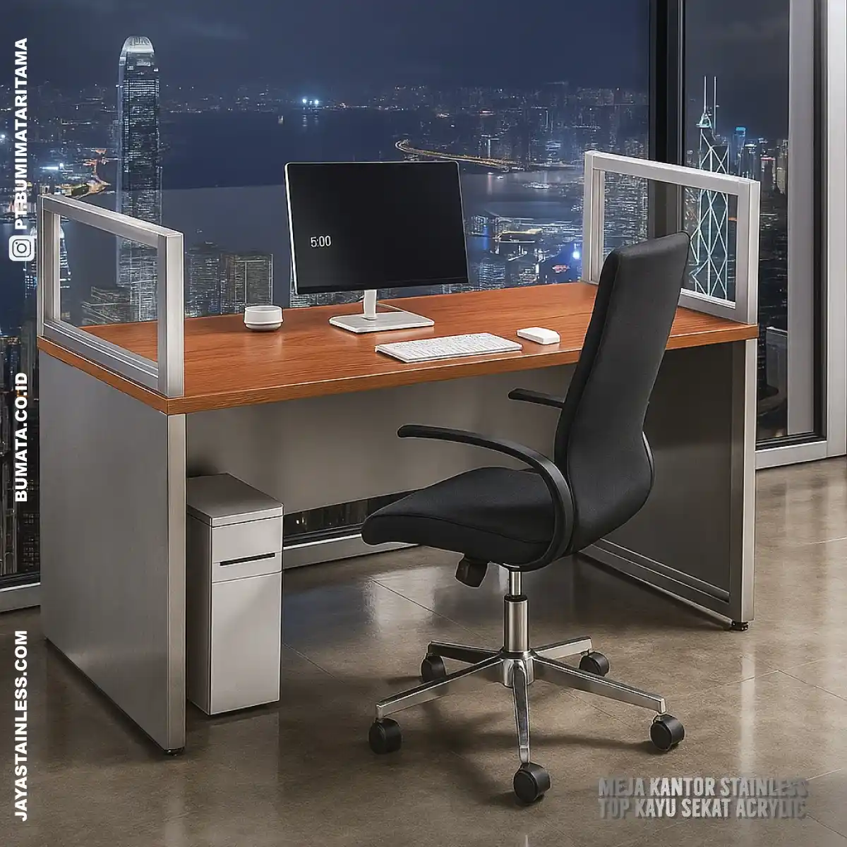 MEJA KANTOR STAINLESS SEKAT ACLYRIC MEJA KANTOR STAINLESS SEKAT ACLYRIC
