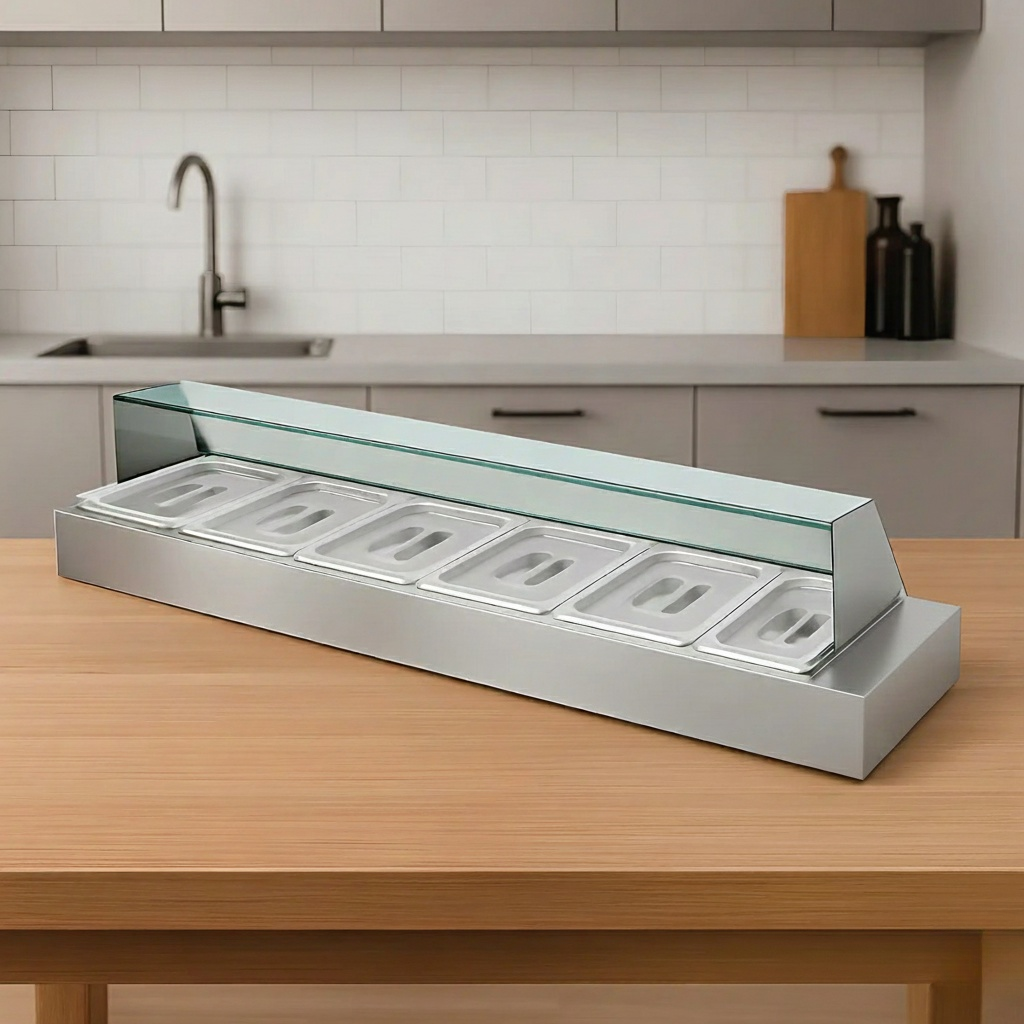 cara menggunakan table top bain marie stainless