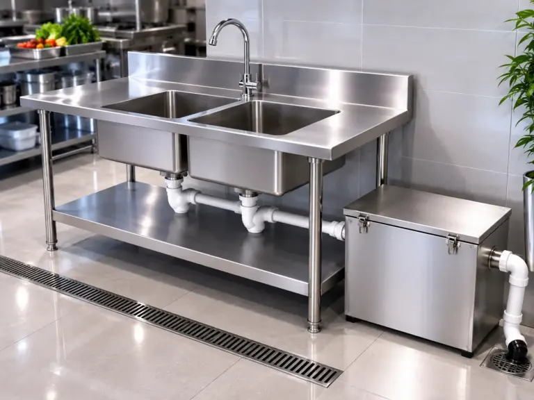 kitchen-sink&grease-trap