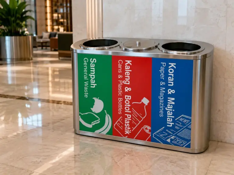 tempat-sampah-pilah stainless